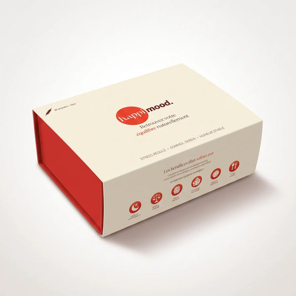 Safran breveté Happi Mood - Bien-Être & Sérénité au Naturel - Boite de 30 ampoules