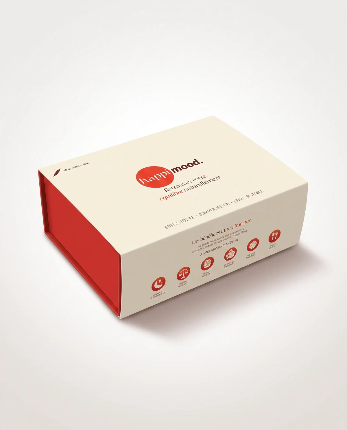 Safran breveté Happi Mood - Stress-Sommeil-Humeur - Boite de 30 ampoules